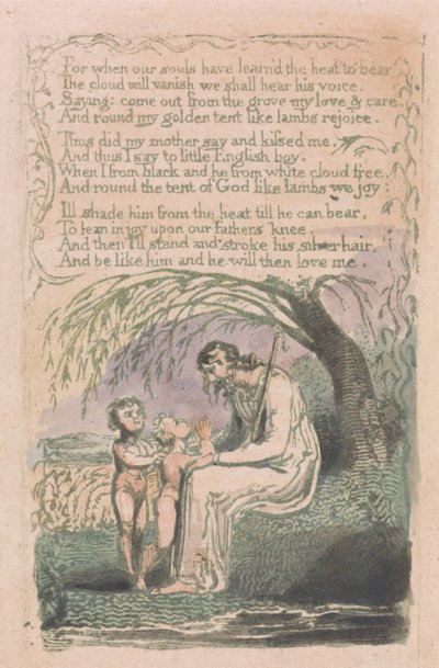 Songs of Innocence and of Experience, Plate 6, The Little Black Boy (Bentley 10) by William Blake